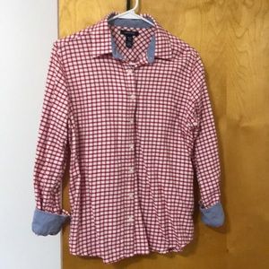 Lands End flannel button down